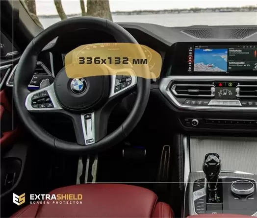 BMW 4 Series (G22) 2020 - Present Digital Speedometer (Central) 12,3" Vetro Protettivo HD trasparente di navigazione Protezione BMW 4 Series (G22) 2020 - Present Digital Speedometer (Central) 12,3" Vetro Protettivo HD trasparente di navigazione Protezione