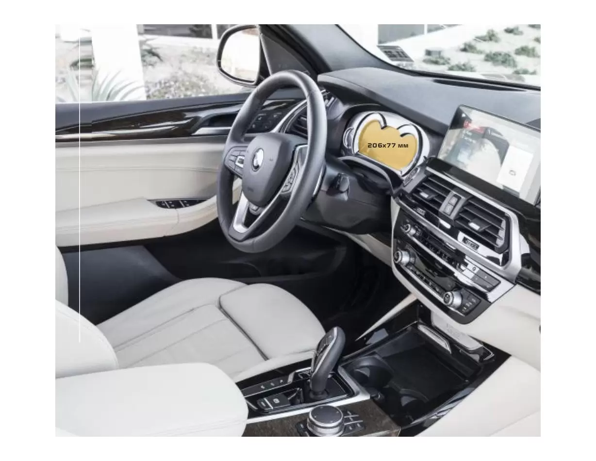 BMW X3 (F25) 2010 - 2014 Multimedia 8,8" Vetro Protettivo HD trasparente di navigazione Protezione
