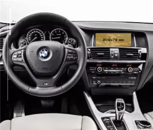 BMW X3 (G01) 2017 - Present Digital Speedometer 12,3" Vetro Protettivo HD trasparente di navigazione Protezione