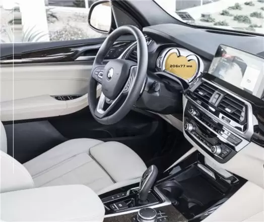BMW X4 (F26) 2014 - 2018 Multimedia 8,8" Vetro Protettivo HD trasparente di navigazione Protezione
