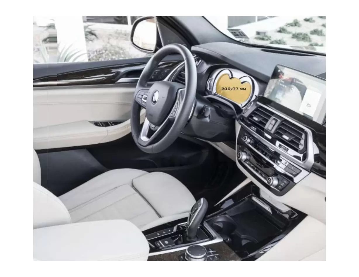 BMW X4 (F26) 2014 - 2018 Multimedia 8,8" Vetro Protettivo HD trasparente di navigazione Protezione