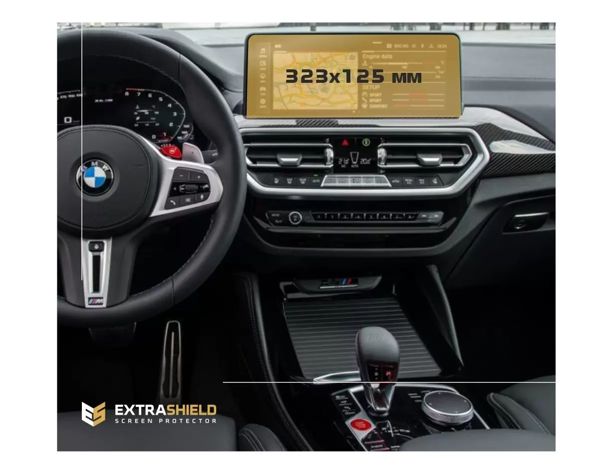 BMW X4 (G02) 2018 - 2021 Multimedia 11,65" Vetro Protettivo HD trasparente di navigazione Protezione