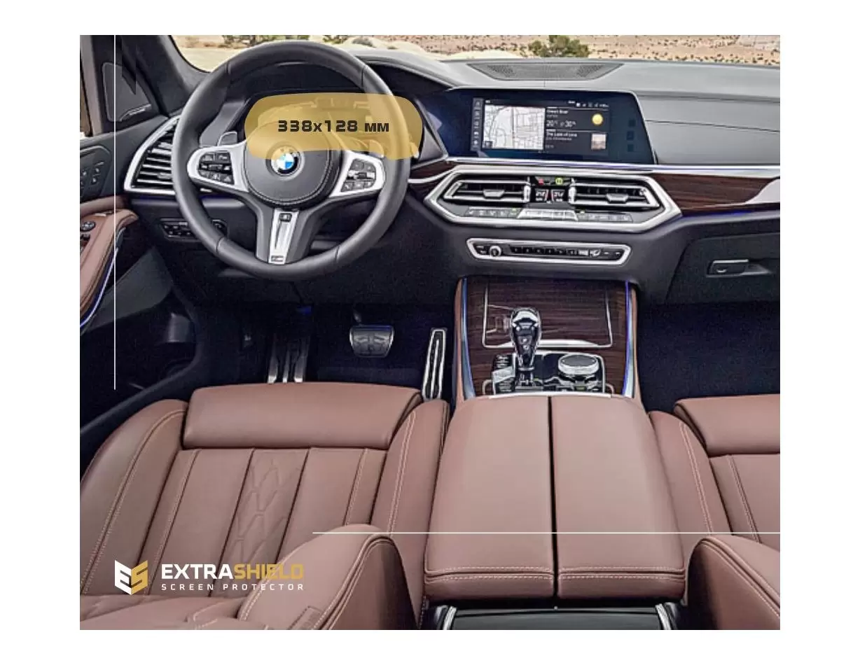 BMW X4 (G02) 2021 - Present Multimedia 10,25" Vetro Protettivo HD trasparente di navigazione Protezione