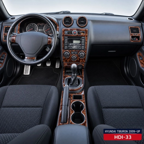 Hyundai Tiburon 2009-in poi Full Kir; cambio automatico; Automatic AC kit rivestimento cruscotto e interni 3D 2