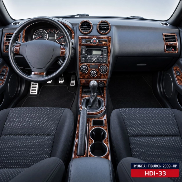 Hyundai Tiburon 2009-in poi Full Kir; cambio automatico; Automatic AC kit rivestimento cruscotto e interni 3D