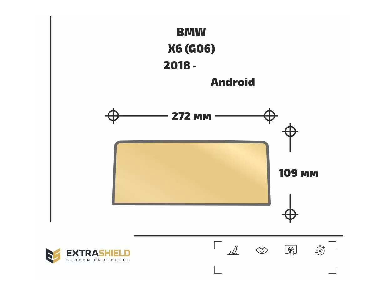BMW X5 (G05) 2018 - Present Digital Speedometer (without sensor) 12,3" Vetro Protettivo HD trasparente di navigazione Protezione