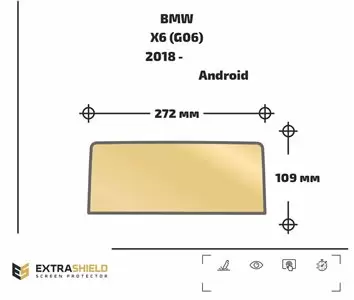 BMW X6 (E71) 2012 - 2014 Multimedia NBT EVO 10,2" Vetro Protettivo HD trasparente di navigazione Protezione