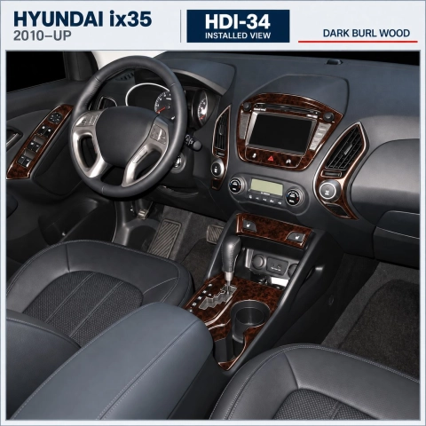 Hyundai ix35 2010-in poi Basic Set; senza navigatore kit rivestimento cruscotto e interni 3D
