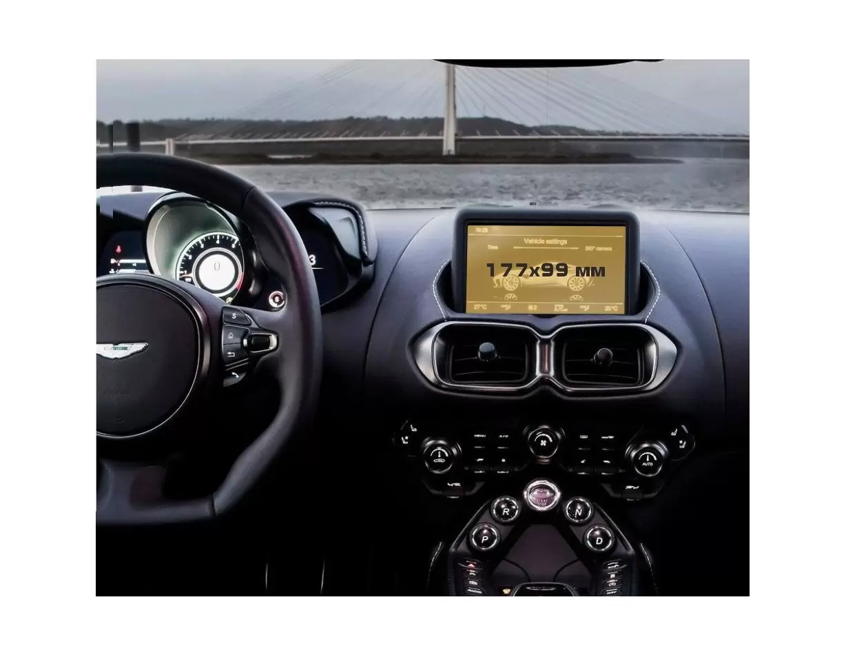 BMW X7 (G07) 2018 - Present Digital Speedometer (with sensor) 12,3" Vetro Protettivo HD trasparente di navigazione Protezione