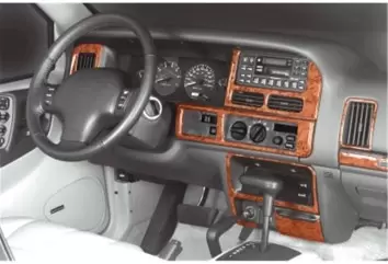 Chrysler Grand Cherokee 01.1996 Kit Rivestimento Cruscotto all'interno del veicolo Cruscotti personalizzati 10-Decori