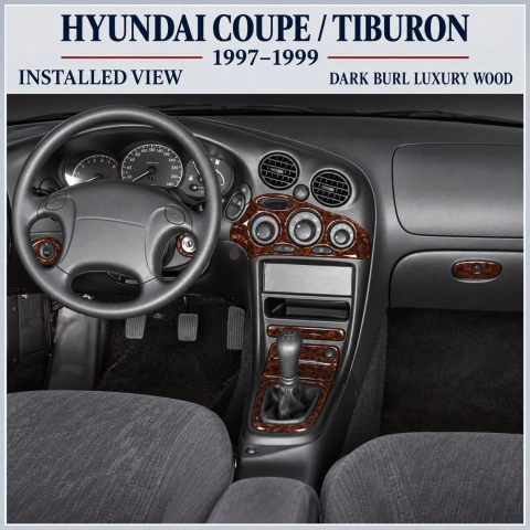 Hyundai Coupe 1997-1999 kit rivestimento cruscotto e interni 3D 20 pezzi