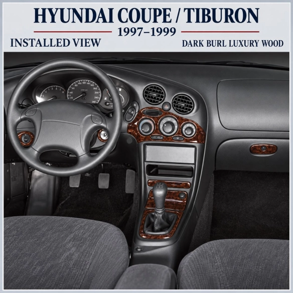 Hyundai Coupe 1997-1999 kit rivestimento cruscotto e interni 3D 20 pezzi