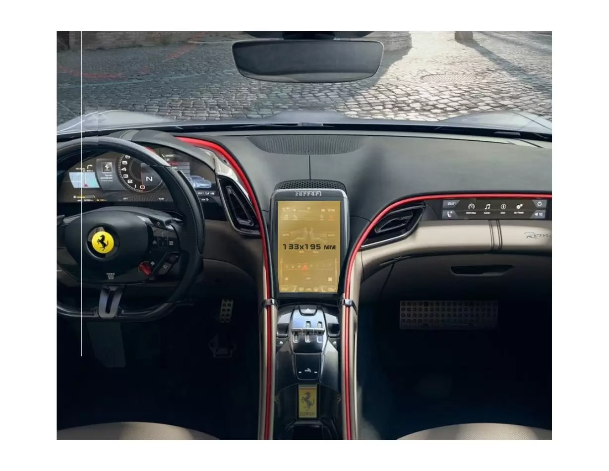 Dodge Challenger 2021 - Present Multimedia 8,4" Vetro Protettivo HD trasparente di navigazione Protezione