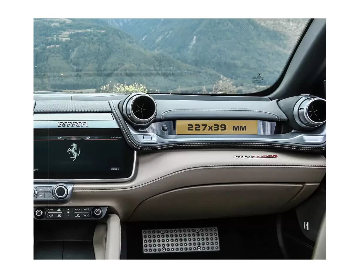 Ferrari Roma 2019 - Present Multimedia passenger Vetro Protettivo HD trasparente di navigazione Protezione