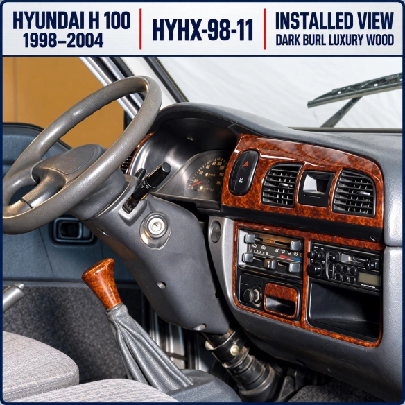 Hyundai H 100 1998-2004 kit rivestimento cruscotto e interni 3D 11 pezzi