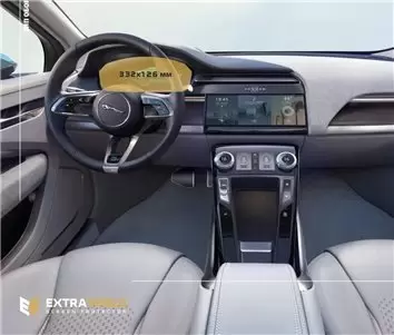 Jaguar F-PACE 2021 - Present Digital Speedometer Vetro Protettivo HD trasparente di navigazione Protezione