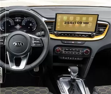 KIA Ceed 2019 - Present Digital Speedometer 12,3" Vetro Protettivo HD trasparente di navigazione Protezione