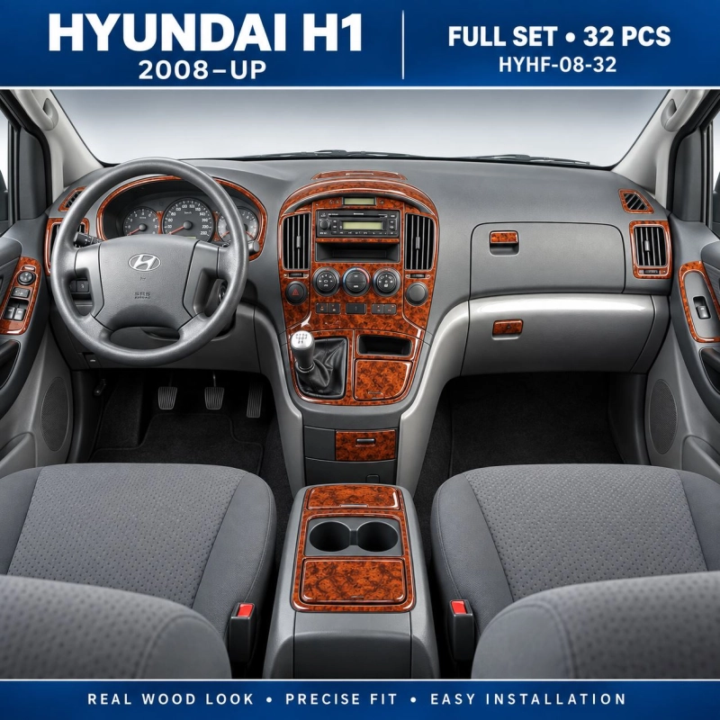 Hyundai H1 2008-in poi set completo kit rivestimento cruscotto e interni 3D 32 pezzi