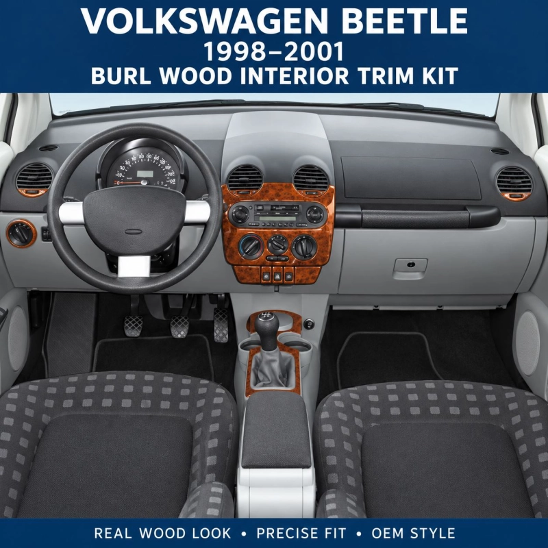Volkswagen Beetle 1998-2001 Basic Set kit rivestimento cruscotto e interni 3D