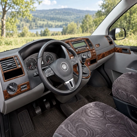Volkswagen Carevelle T6 2009-in poi kit rivestimento cruscotto e interni 3D 37 pezzi