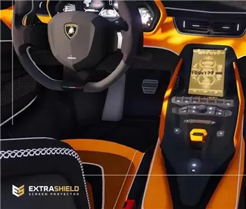 Lamborghini Huracan 2014 - Present Digital Speedometer Vetro Protettivo HD trasparente di navigazione Protezione