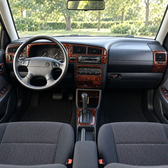 Volkswagen Jetta 1994-1998 cambio automatico kit rivestimento cruscotto e interni 3D 18 pezzi
