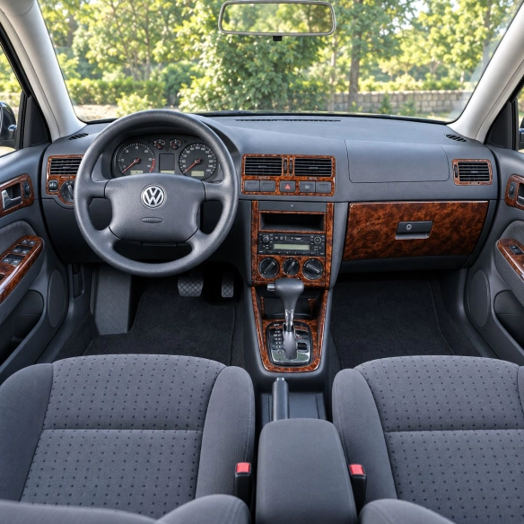 Volkswagen Jetta 1999-2004 set completo; con glowe-box kit rivestimento cruscotto e interni 3D 29 pezzi