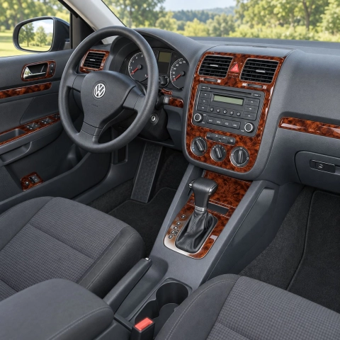 Volkswagen Jetta 2005-2009 cambio automatico; cambio manuale comandi climatizzatore kit rivestimento cruscotto e interni 3D