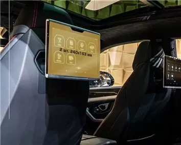 Lamborghini Sian 2019 - Present Multimedia + Climate-Control 8,4" Vetro Protettivo HD trasparente di navigazione Protezione