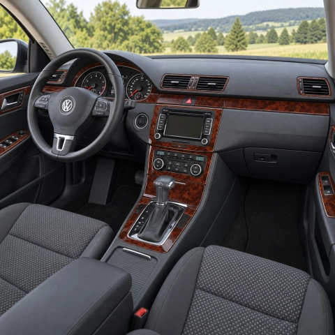 Volkswagen Passat 2006-2009 set completo; Automatic comandi climatizzatore kit rivestimento cruscotto e interni 3D