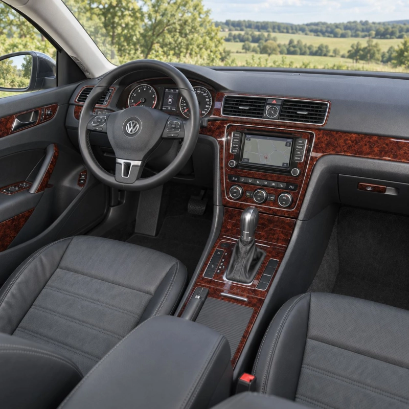 Volkswagen Passat B7-5 2014 kit rivestimento cruscotto e interni 3D 37 pezzi