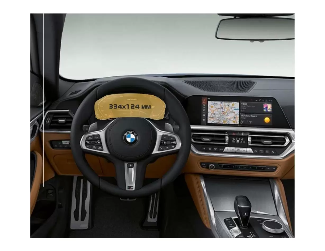 Lexus GX 2019 - Present Multimedia 8" Vetro Protettivo HD trasparente di navigazione Protezione