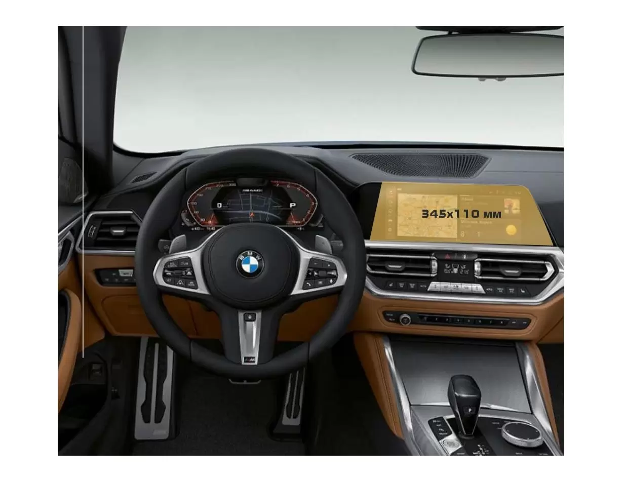 Lexus IS 2013 - 2015 Multimedia 7 Vetro Protettivo HD trasparente di navigazione Protezione