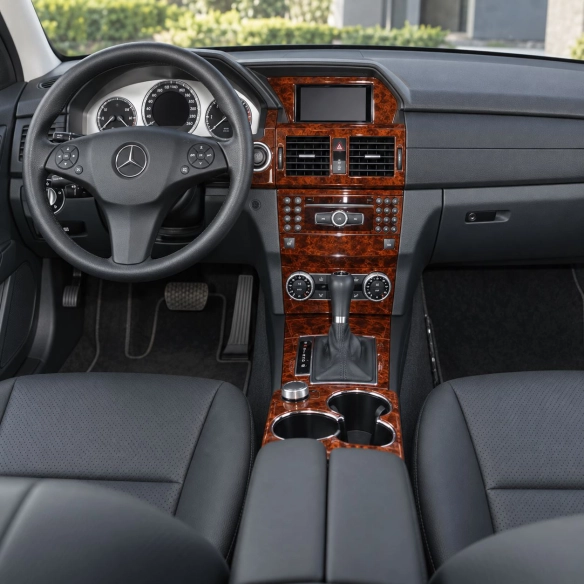Mercedes-Benz GLK X204 2009-2016 kit rivestimento cruscotto e interni 3D 27 pezzi