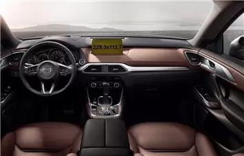 Mazda CX-9 2015 - 2020 Multimedia 8" Vetro Protettivo HD trasparente di navigazione Protezione