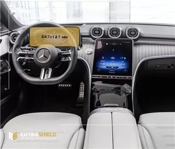 Mercedes-Benz C-class (S206/W206) 2021 - Present Color multifunction display 10.25" Vetro Protettivo HD trasparente di navigazio