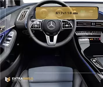 Mercedes-Benz EQC (N293) 2020 - Present Digital Speedometer + Multimedia 12,3" Vetro Protettivo HD trasparente di navigazione Pr