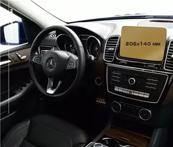 Mercedes-Benz G-class III (W464) 2018 - Present Digital Speedometer + Multimedia 12,3" Vetro Protettivo HD trasparente di naviga