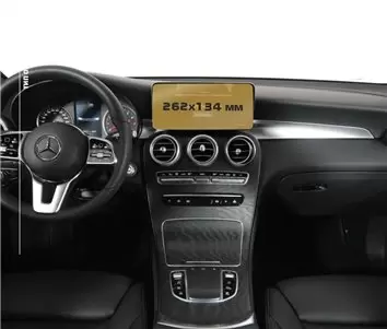 Mercedes-Benz GLC (X253/C253) 2015 - 2019 Multimedia 7" Vetro Protettivo HD trasparente di navigazione Protezione