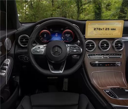 Mercedes-Benz GLC (X253/C253) 2019 - Present Digital Speedometer 10,25" Vetro Protettivo HD trasparente di navigazione Protezion Mercedes-Benz GLC (X253/C253) 2019 - Present Digital Speedometer 10,25" Vetro Protettivo HD trasparente di navigazione Protezion
