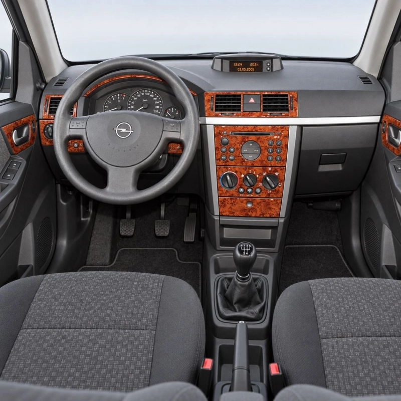 Opel Meriva 2003-2007 kit rivestimento cruscotto e interni 3D 17 pezzi
