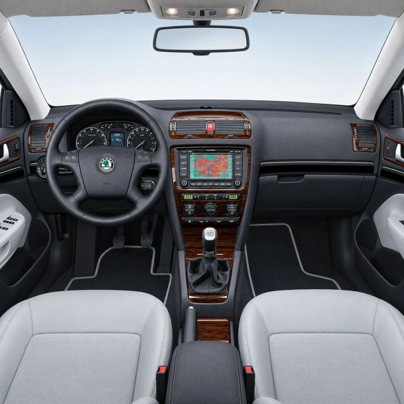 Skoda Octavia A5 1Z 2009-in poi kit rivestimento cruscotto e interni 3D 11 pezzi
