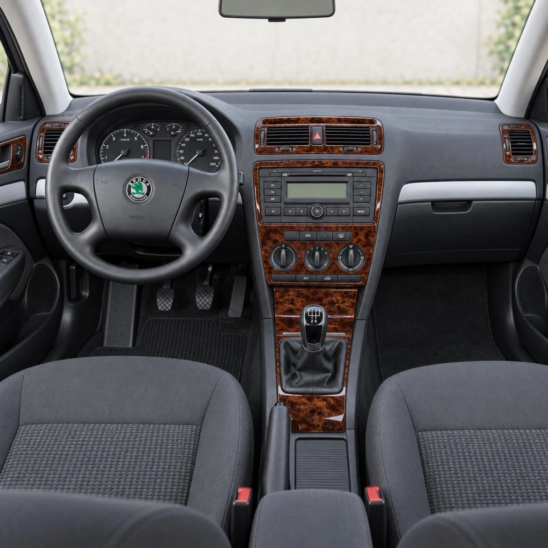 Skoda Octavia A5 1Z 2004-2009 kit rivestimento cruscotto e interni 3D 15 pezzi