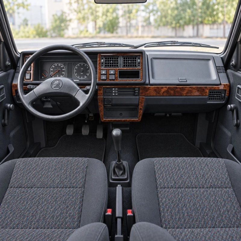 Skoda Favorit 1989-1995 kit rivestimento cruscotto e interni 3D 6 pezzi