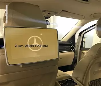 Mercedes-Benz V-class (W447) 2014 - Present Multimedia 7" Vetro Protettivo HD trasparente di navigazione Protezione