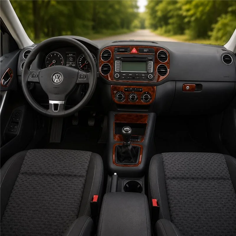 Volkswagen Tiguan 2009-2009 set completo, cambio manuale AC kit cruscotto 3D