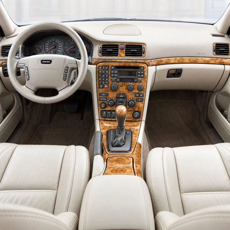 Volvo S80 1999-2003 con CD Player; OEM Compliance kit rivestimento cruscotto e interni 3D