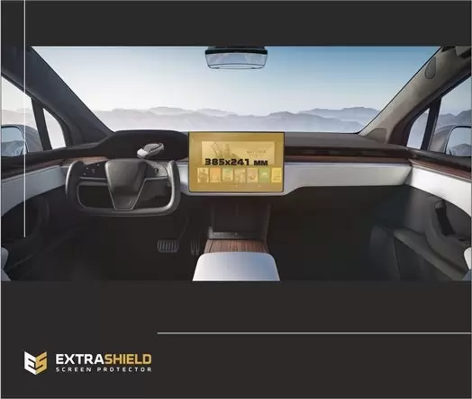 Tesla Model X 2021 - Present Multimedia 17" Vetro Protettivo HD trasparente di navigazione Protezione