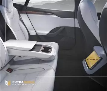 Tesla Model X 2021 - Present Rear climate control Vetro Protettivo HD trasparente di navigazione Protezione