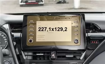 Toyota Camry 2012 - Present climate-control Vetro Protettivo HD trasparente di navigazione Protezione